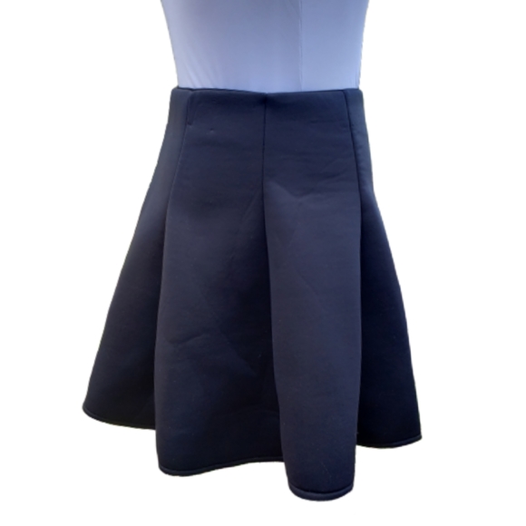 Skirt Scuba Black Stretch Skater Full Sz M TOBI - Picture 3 of 11